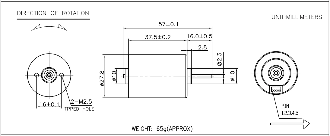 Kwc Motor, BL2838, 5v, 24v, 100w - detail 8