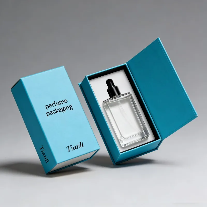 Scatola di lusso biodegradabile personalizzata con chiusura magnetica per imballaggio di profumi, aromaterapia, bagnoschiuma e shampoo, scatola in carta