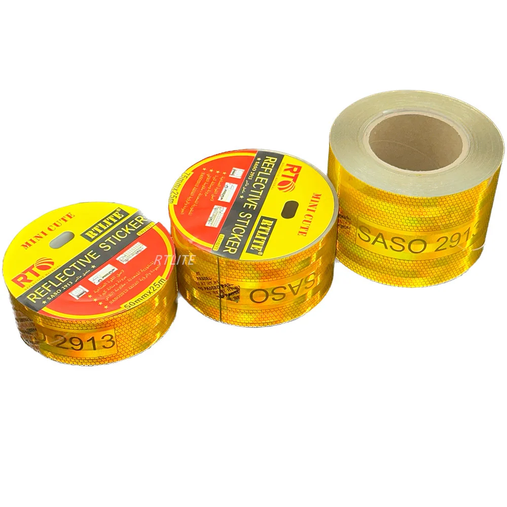 RTLITE E8 Certificate ECE 104R Conspicuity Trailer Safety Retro Adhes Tape Reflector Reflective Stickers