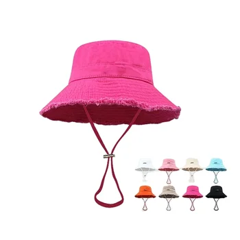 2023 Summer Bucket Hat Women Fashion Designer Bob Chapeau Climbing Outdoor Sport Sunscreen High Quality Brand Fisherman Cap