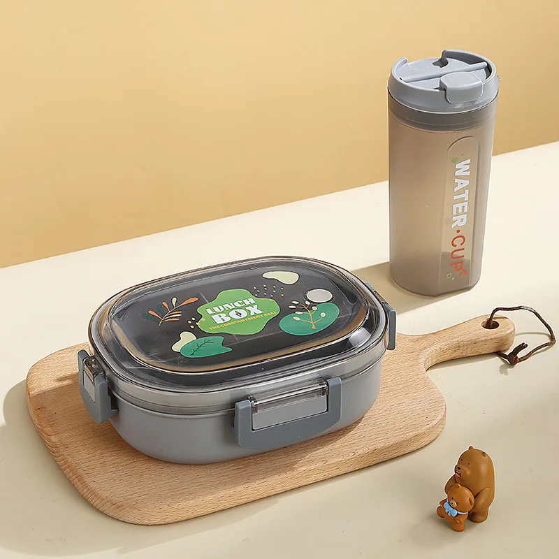 Boîte à Lunch Enfant Dinosaure 1600ml - Double Couche étanche, 6 Compartiments, Idéale Pour école Et Maternelle