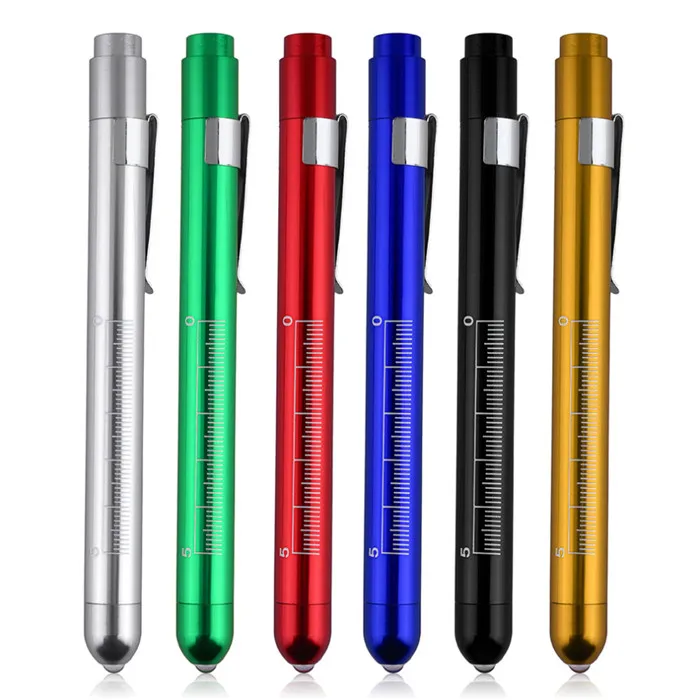 Medical First Aid LED Pen Light Flashlight Torch Doctor Nurse EMT Emergency Medical Pen Light with Pupil Gauge