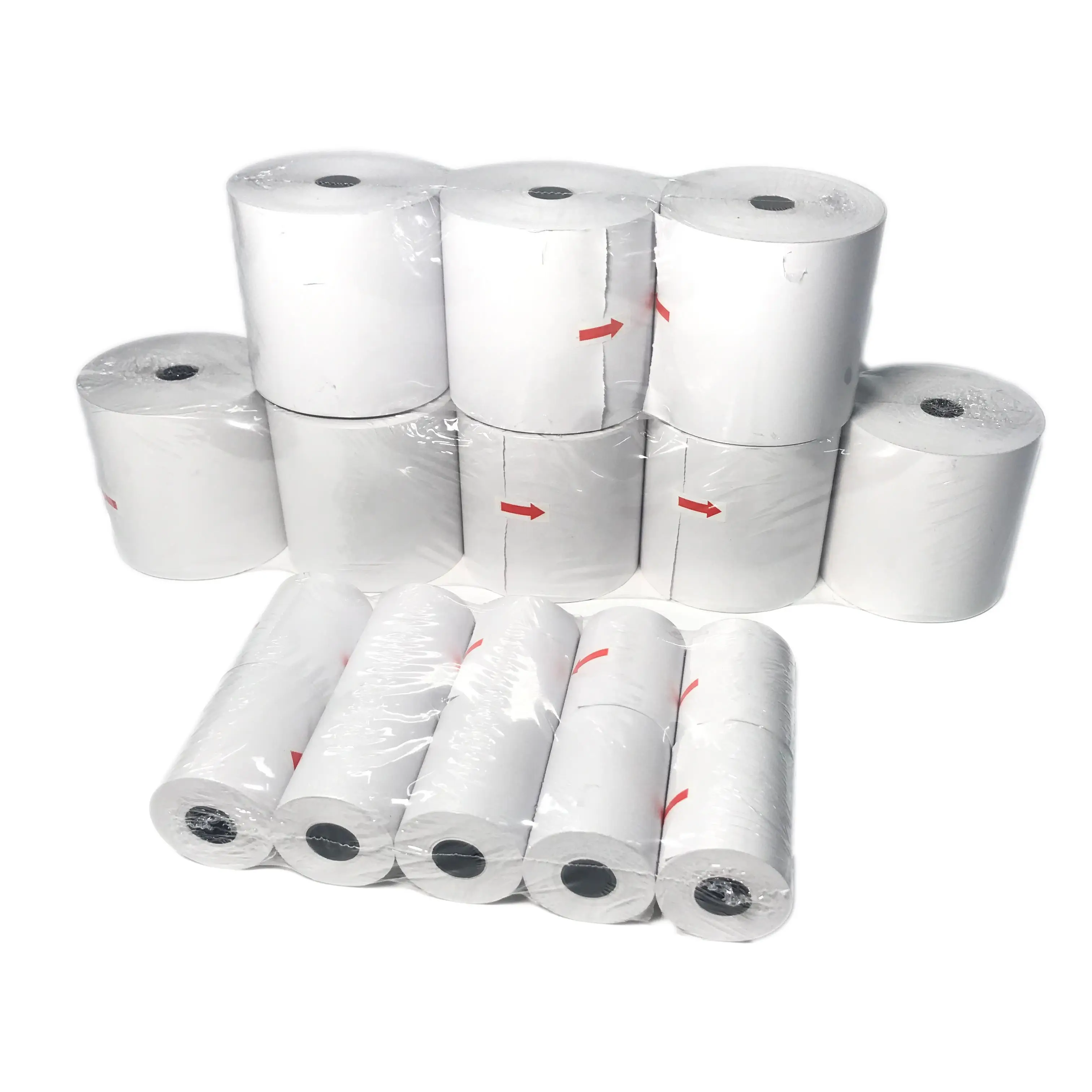 Factory Custom Size Thermal Paper Roll White 80mm * 65mm 80x50 55 Gsm