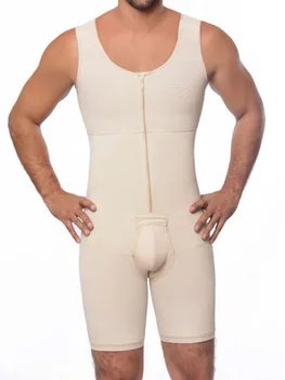 Men's Shapewear Bodysuit Full Body Shaper Compression Slimming Suit  Breathable