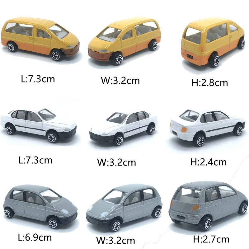 Model Car in Diecast Toy Vehicles 1/50 1/64  Scale Metal Diorama Architecture Model Materials