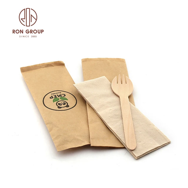 Cheap Price Eco Friendly Fast Food Restaurant Party Wedding Banquet Wooden Spoons Knife Fork Spoon Tableware Disposable Cutlery