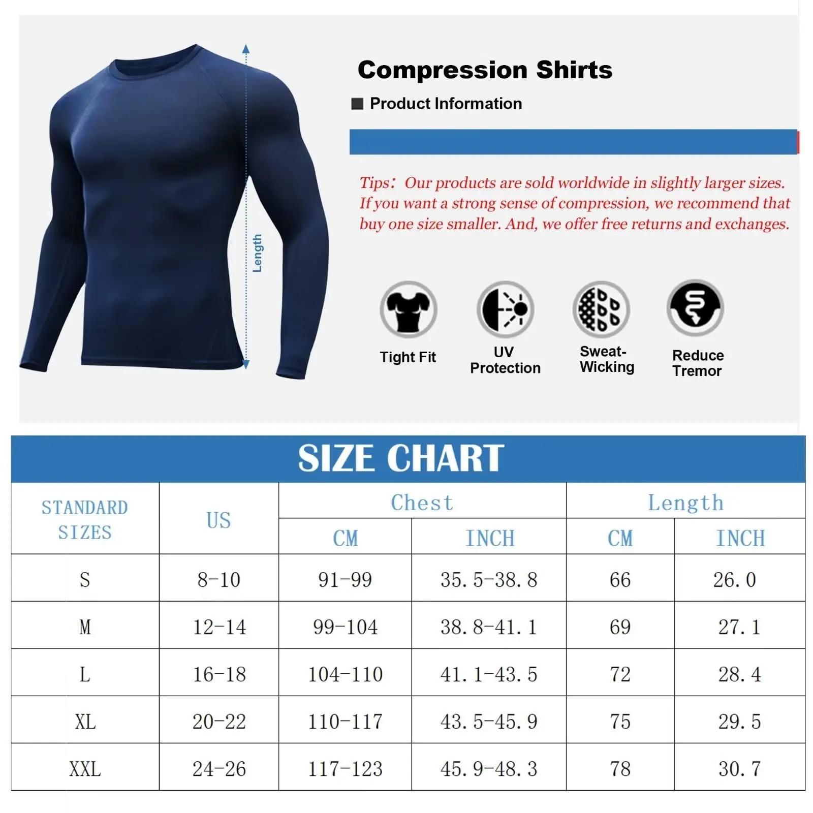 Custom Wholesale Compression Shirts Base Layer Polyester Workout Shirt ...