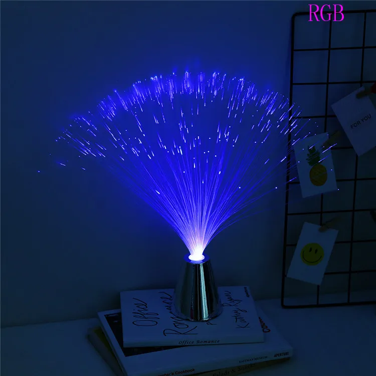 Romantic RGB Colorful LED Optic Fiber Night Light Atmosphere Lamp Starry Sky Wedding Party Decorative Light