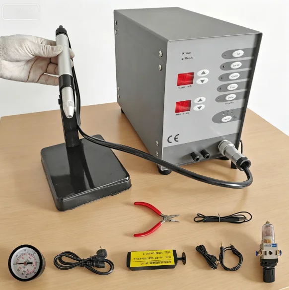 TEBAK New Portable Jewelry Welding Machine - Pulse Arc Argon Gas Spot Welding Machine Argon Gas Welding Machine