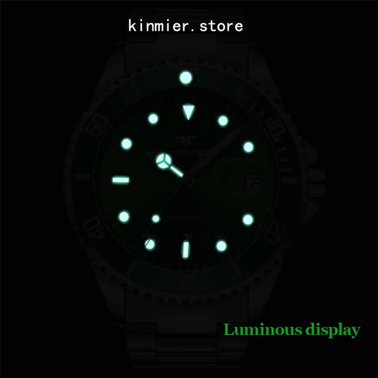 FNGEEN 9001Top Brand мужские модные роскошные часы автоматические механические водонепроницаемые часы из нержавеющей стали Relogio Masculino