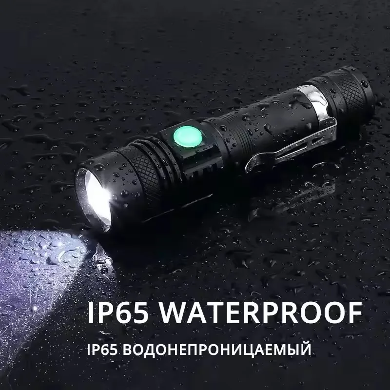 Torche Led Zoomable Rechargeable De Lampe-Torche De Lumière Noire Torche Led Zoomable Rechargeable De Lampe-Torche De Lumière Noire