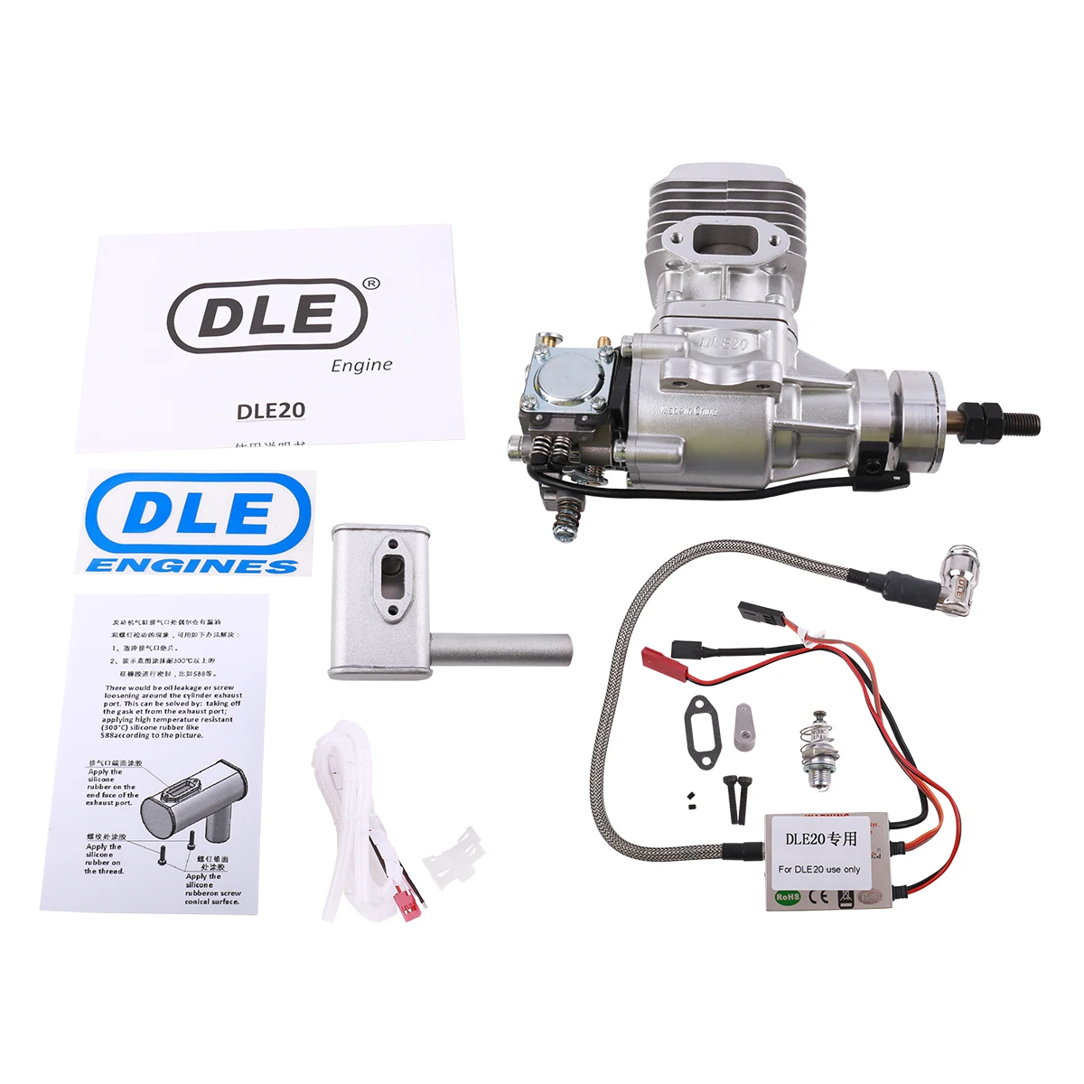 DLE 20 20CC Original GAS Engine for RC Airplane Fixed Wing Model