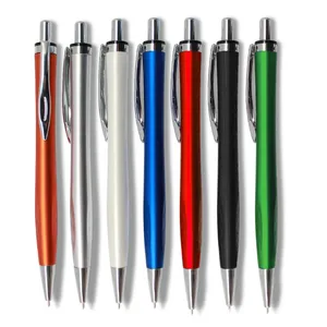 High Quality White Customized Logo Printing Advertising Promotion Plastic Ball Pen
