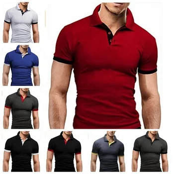 High Quality Casual 100%Cotton 240GSM Customized Plain Mens Polo Tshirt