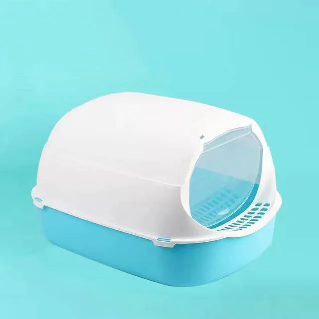 Custom Cheap Litter Box Fully Semi Closed Anti Splash Deodorant Cat