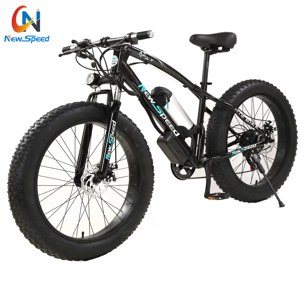 26 Zoll 2-Rad-Elektrofahrrad 350 W Schneefahrrad 48 V Off Fat Tire Bike für die Reise Kostenloses Porto