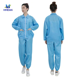 Hot Sell Clean Room Work Suit Antistatic Workwear Washable Esd Cleanroom Suit Cleanroom Clothes Esd Clothing