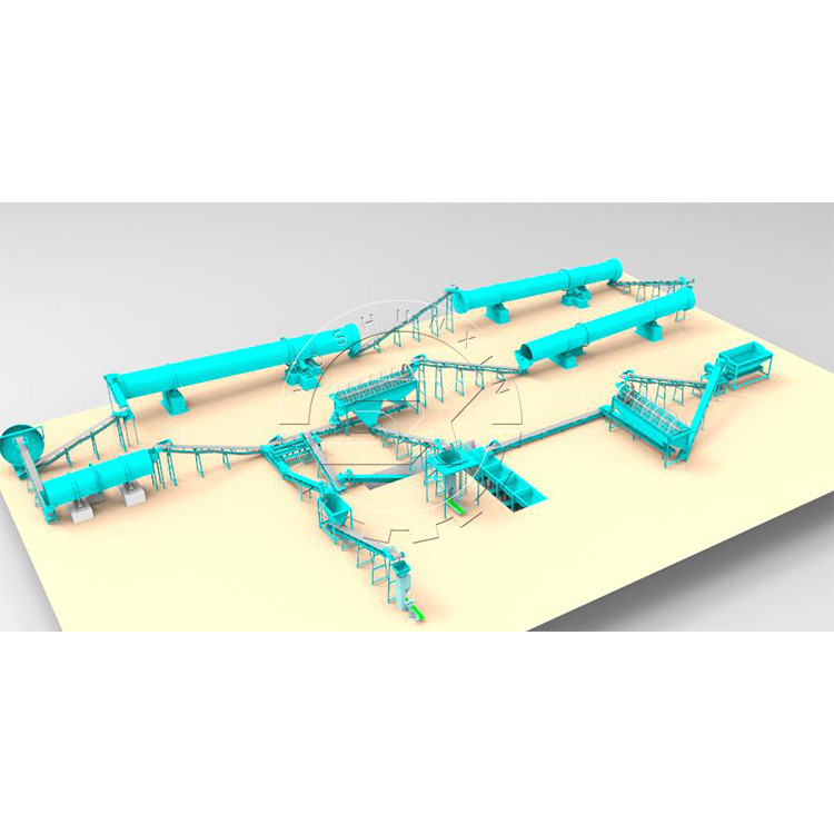 
Завод по производству удобрений, производственная линия биоорганических удобрений, машина для производства органических удобрений 