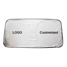 2023  Auto Foldable Customize logo  audi Toyota Front Windshield Car Umbrella Sun Shield