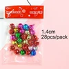 8 colores mezclados 1,4 cm 28 piezas
