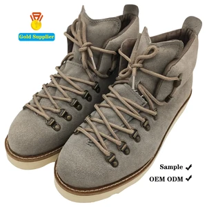 JDS Wholesale Anti-Slippery Ankle Work Boots New Genuine Leather British Style for Men Lace-Up Closure for Both Summer Winter