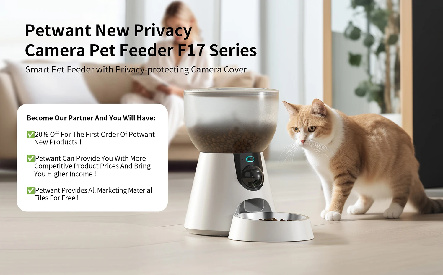 4L capacity multiple meals timed auto feeding portion control cat dog feeder