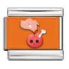 Poisoned apple sticker Steel tone