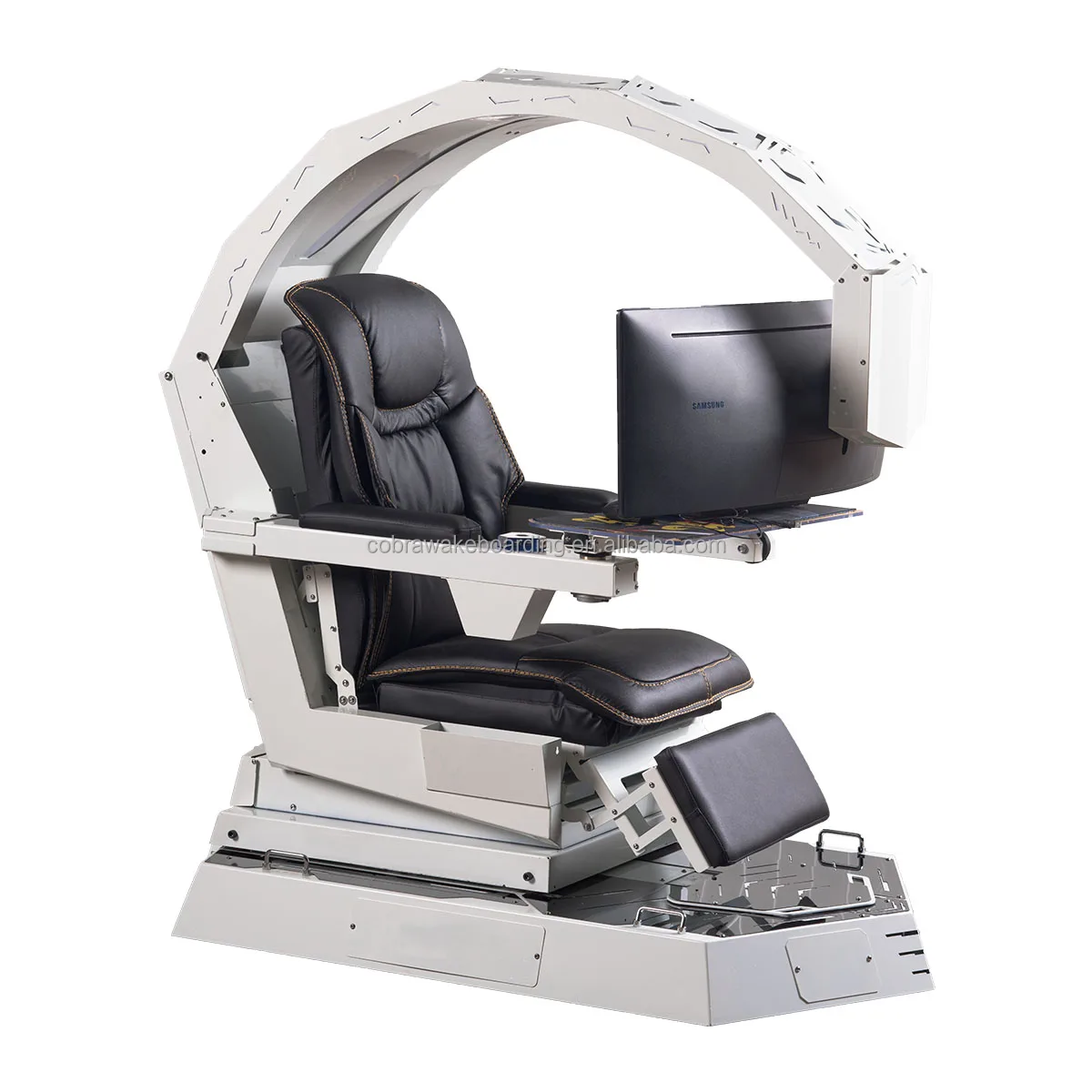 Zero Gravity Iwr1 Chair IW-R1 Zero Gravity Workstation Chair Triple Monitor  Setup