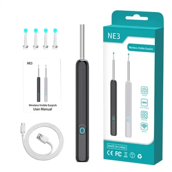 Wifi Visual Ear Spoon Mini 1080p Hd Camera 3.5mm 5mp Electric Ear Wax Removal Cleaner