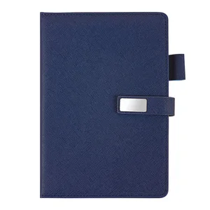 Business Office Notebook Hardcover Gift Box with Pen and U Flash Drive