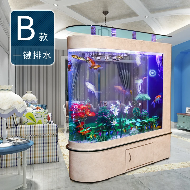 卸売カスタマイズ大型新ガラス75ガロン魚タンクファイバー水槽