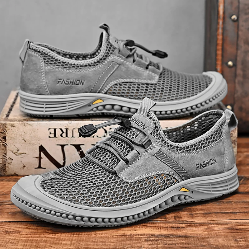 22189 Summer Men Casual Mesh Boat Shoes