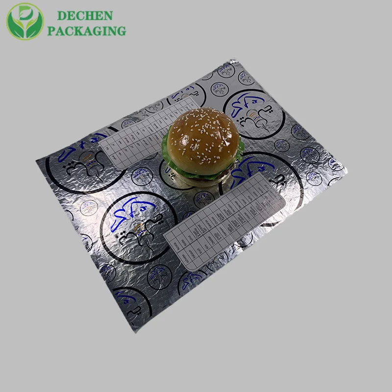 Sandwich Wrap Packaging Design Burger Wrapping Paper Greaseproof