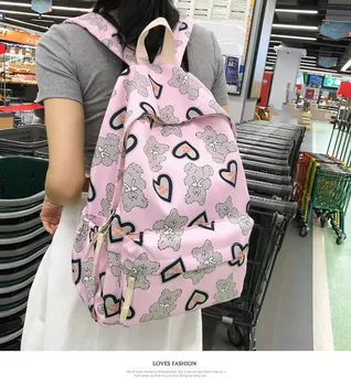 japanese and korean style backpack school bag wholesale high class student anime school bag pack for  for kids 2024
