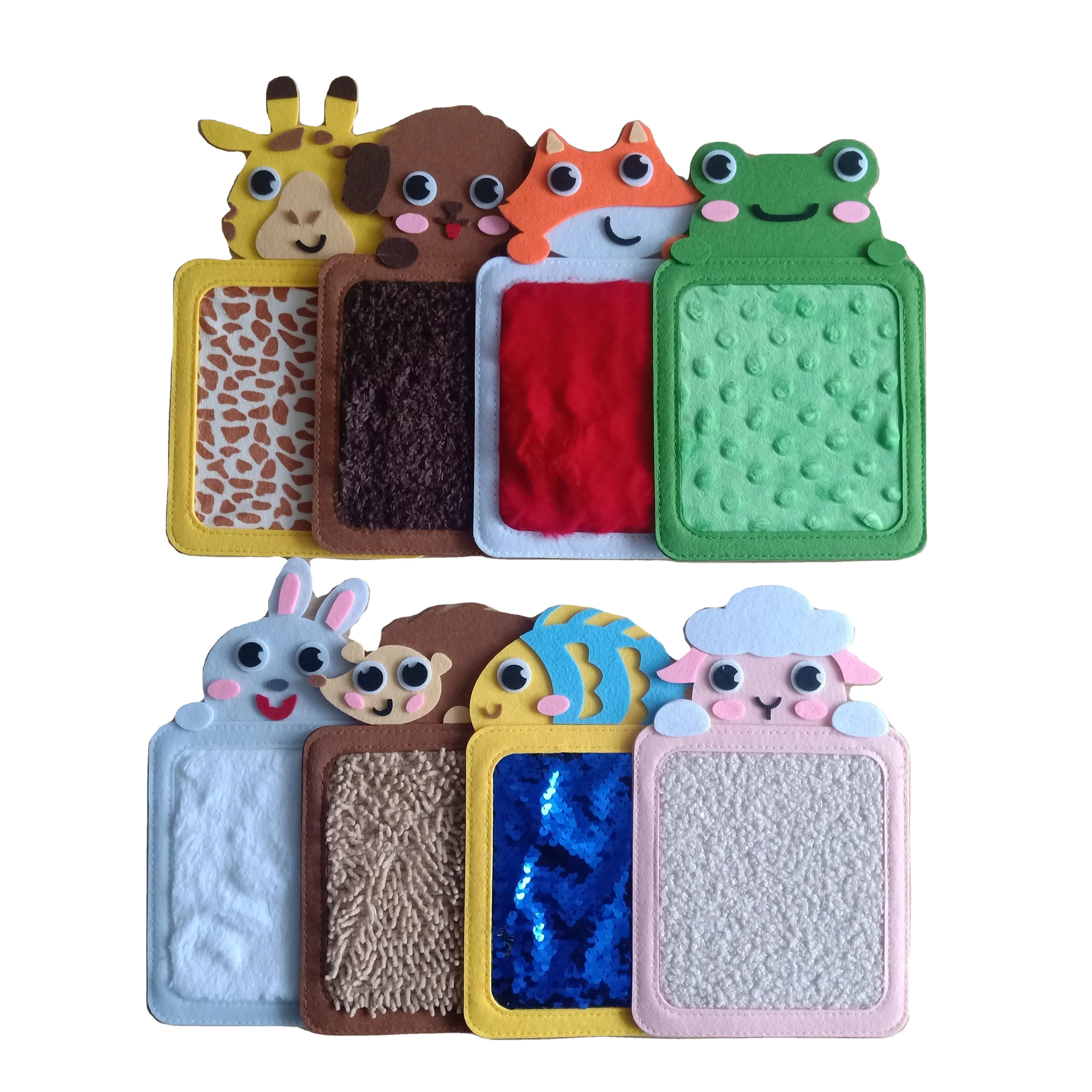 Детские сенсорные коврики для животных 8 различных текстур раннего сенсорного упражнения игрушки детей