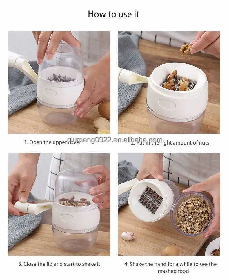 Multi-function Manual Dried Fruit Peanut Crusher Nut Chopper