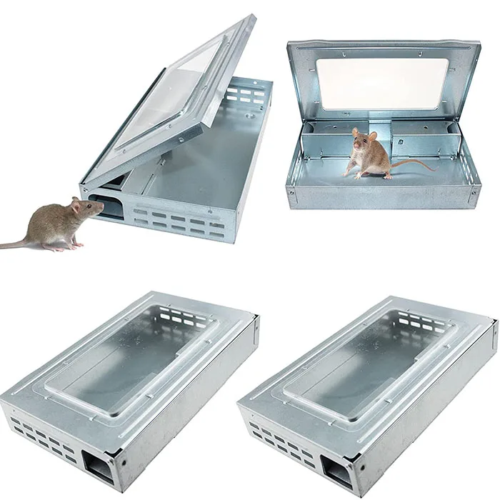 Multi-Catch Clear Top Humane Repeater Mouse Trap, 2 Pack 