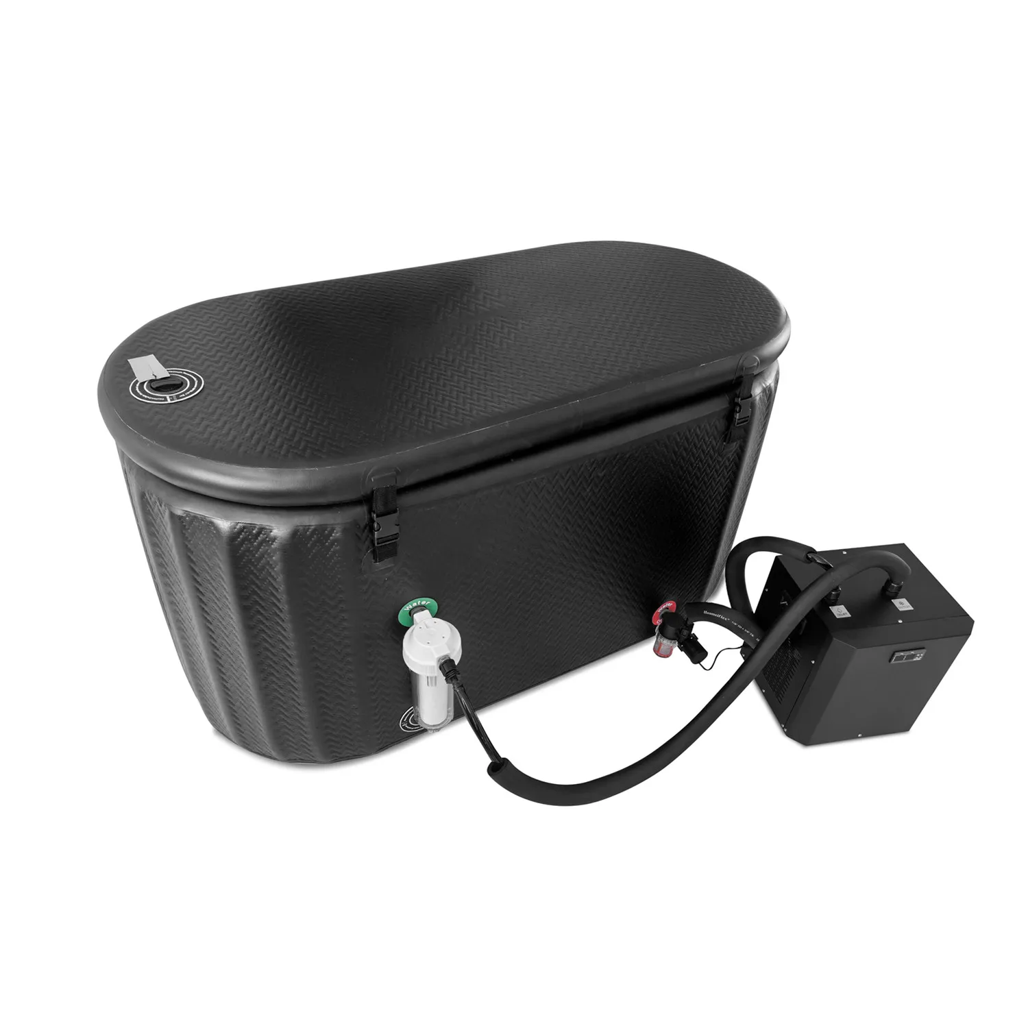 Factory Price 300L Large Size Inflatable Pool Ice Bath Cold Water Plunge Tub with 1/2HP Chiller