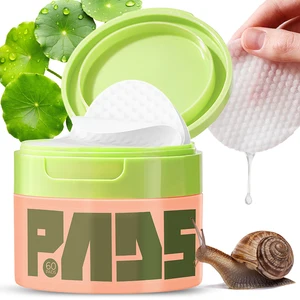 Skin Care Acne Pore Brightening Private Label Face Exfoliating Collagen Niacinamide Centella Cotton Toner Pads for Face