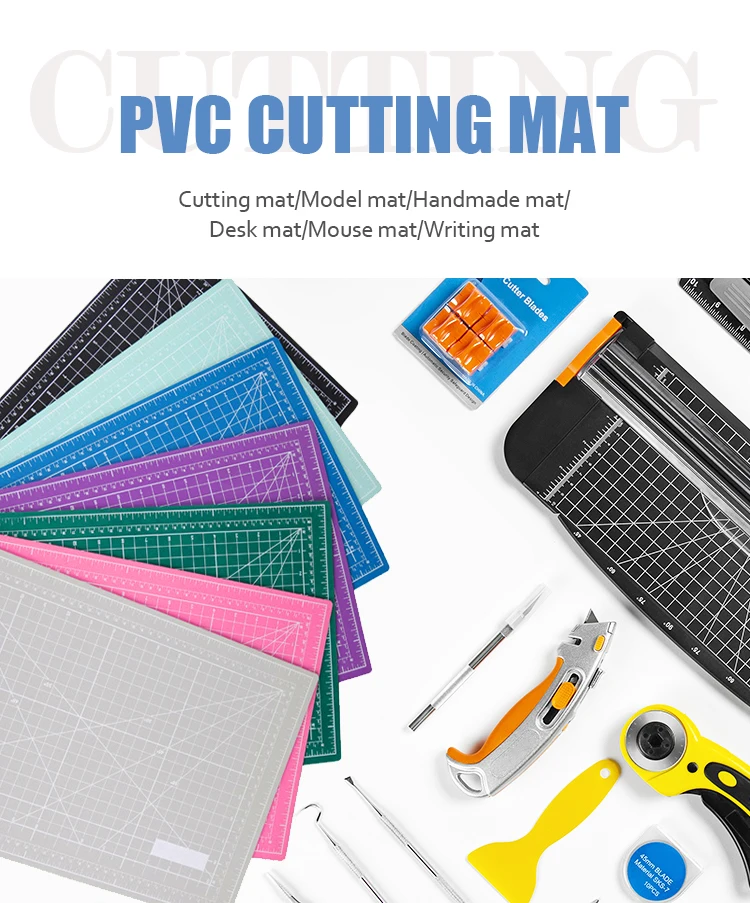 Double Sided Sticky Craft Accessories Mat Sewing Blue Cutting Mat A2 A3