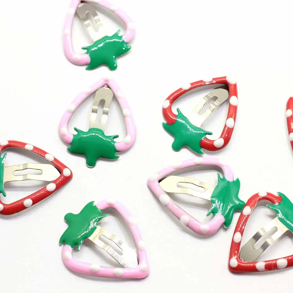 女の赤ちゃんのためのストロベリースナップヘアクリップバレット