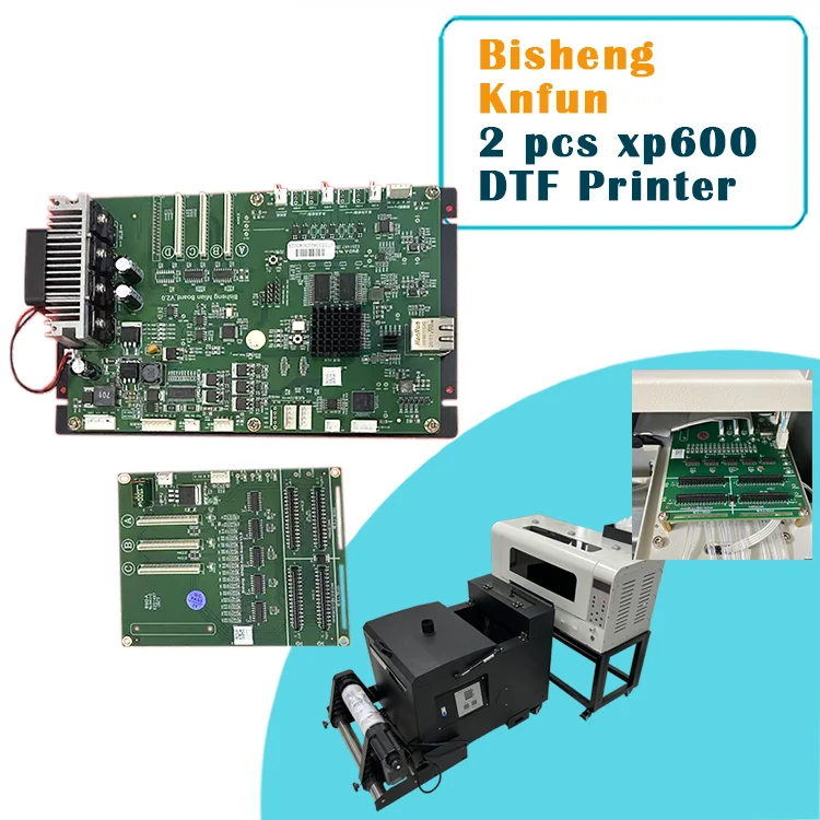 High Quality New Bisheng Mainboard 2-head Xp600 DTF Motherboard Kn Fun Lansong DTF Inkjet Tshirt Printers manufacture