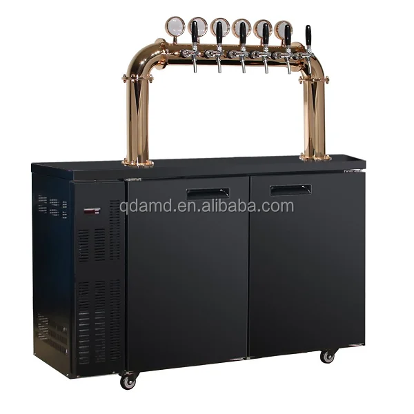ドラフトビールディスペンサー用のタップとLEDライトを備えた6