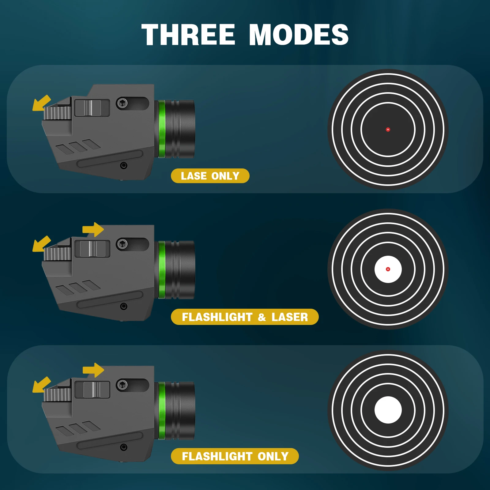 Тактический светодиодный фонарик с креплением на 150 люмен красный зеленый лазерный прицел для охоты