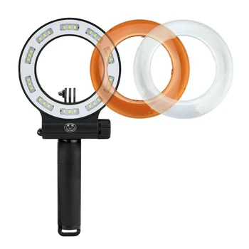 Seafrogs LED Underwater Light, 1800LM, 120° Beam Angle, IPX8 Waterproof 40m, Flash Ring Light