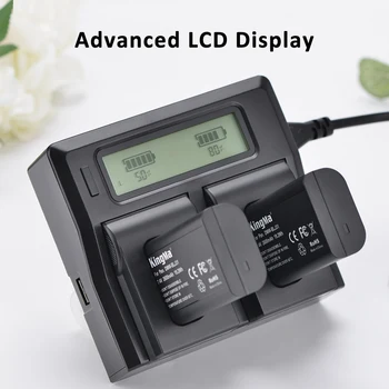 KingMa-DC-LCD-BLJ31 2600mAh Replacement Battery (2 Pack) and Dual Channel LCD Battery Charger Kit for Pana. Dc-s1 S1r Dc-s1h product image