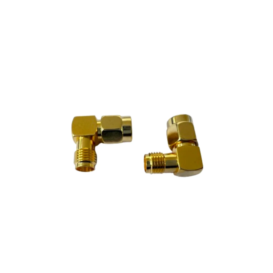 product sma jwk adapter connector gold plated 50ohm rf coaxial connector sma male to sma female right angle adapter-3