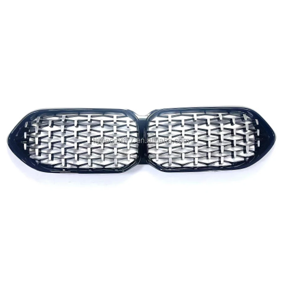 product tiypeor f44 diamond black front bumper grille mesh grill trim for bmw 2 series f44 2020   2023-4