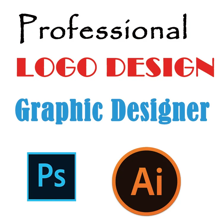 Промоакция логотип Adobe Photoshop индивидуальный дизайн профессиональный