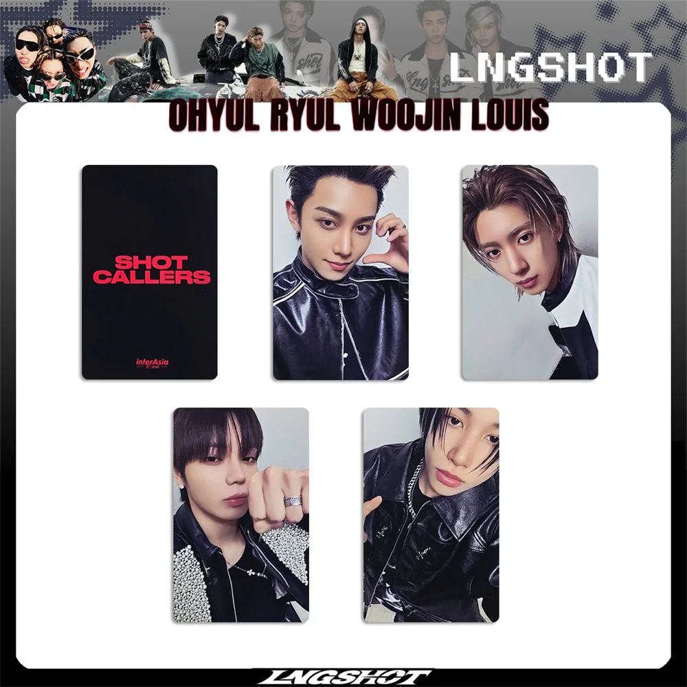 Kpop LNGSHOT Idols 4Pcs/Set Selfie Photocards SHOT CALLERS Album